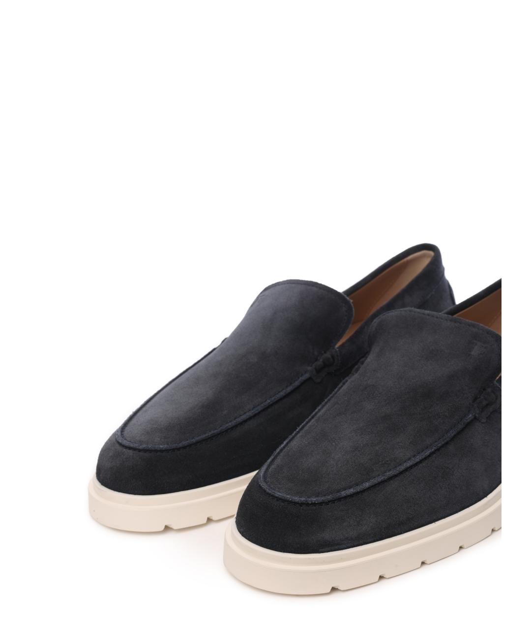TOD'S Темно-синие замшевые лоферы, фото 7