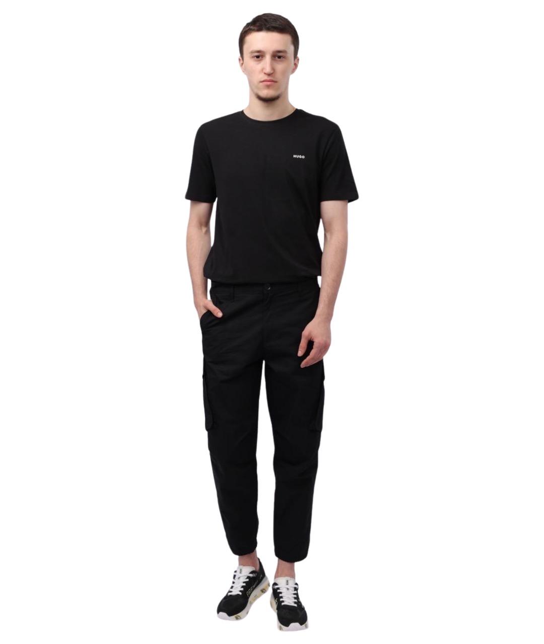 ARMANI EXCHANGE Черные повседневные брюки, фото 2