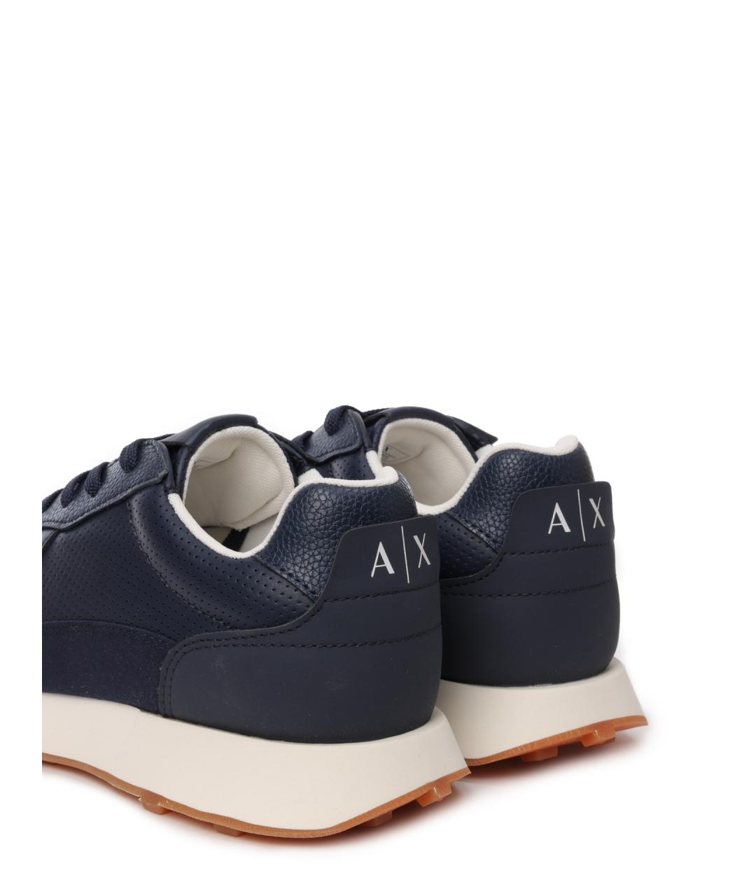 ARMANI EXCHANGE Темно-синие низкие кроссовки / кеды, фото 6