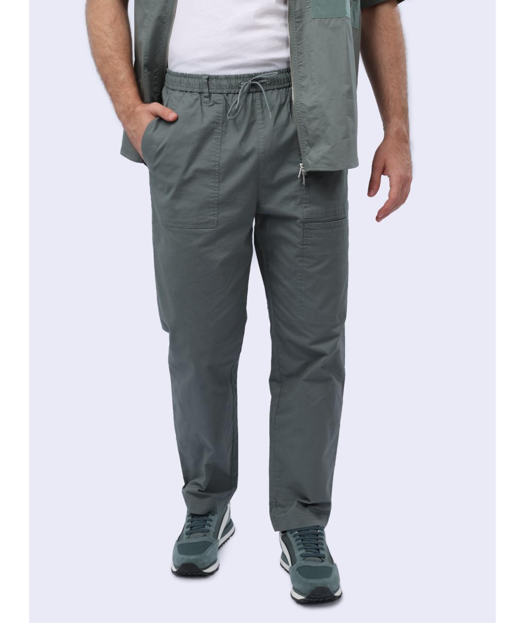 ARMANI EXCHANGE Зеленые повседневные брюки, фото 4
