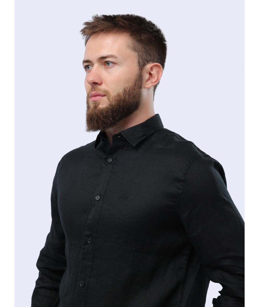 ARMANI EXCHANGE Льняная кэжуал рубашка, фото 4