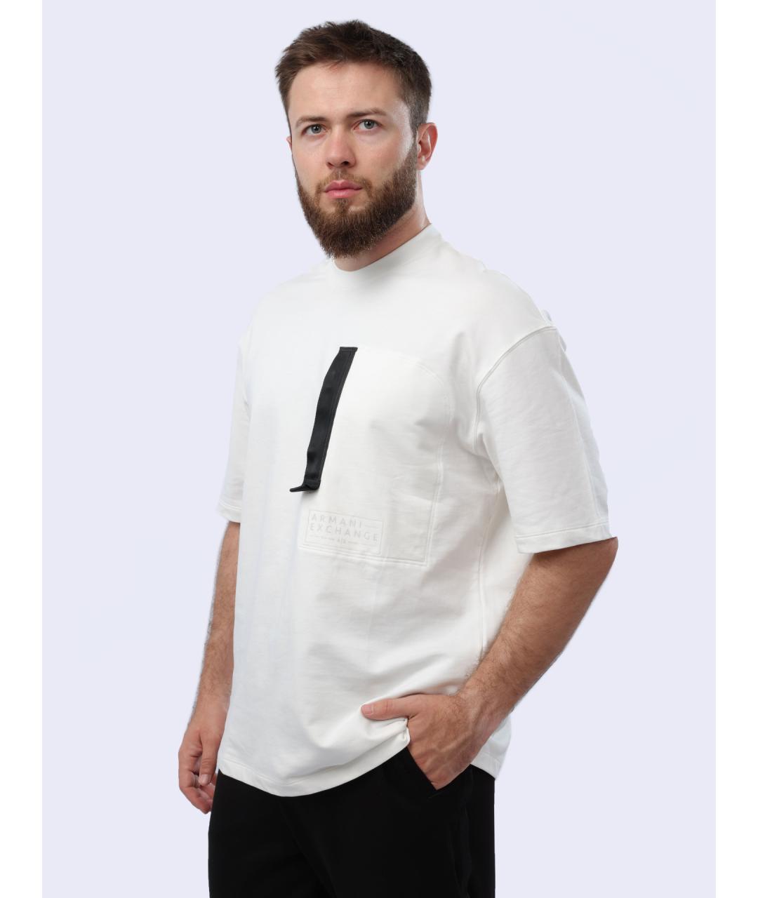 ARMANI EXCHANGE Белая футболка, фото 4