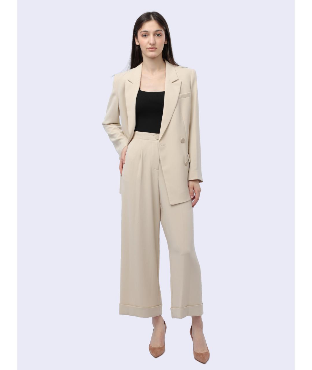 ARMANI EXCHANGE Бежевые прямые брюки, фото 3