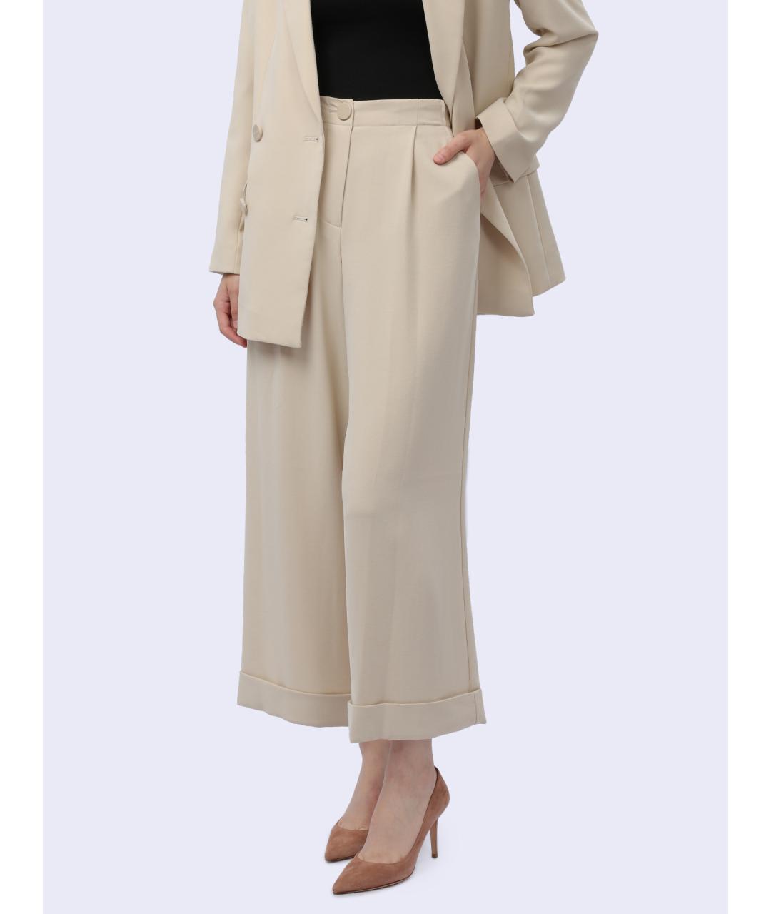 ARMANI EXCHANGE Бежевые прямые брюки, фото 4