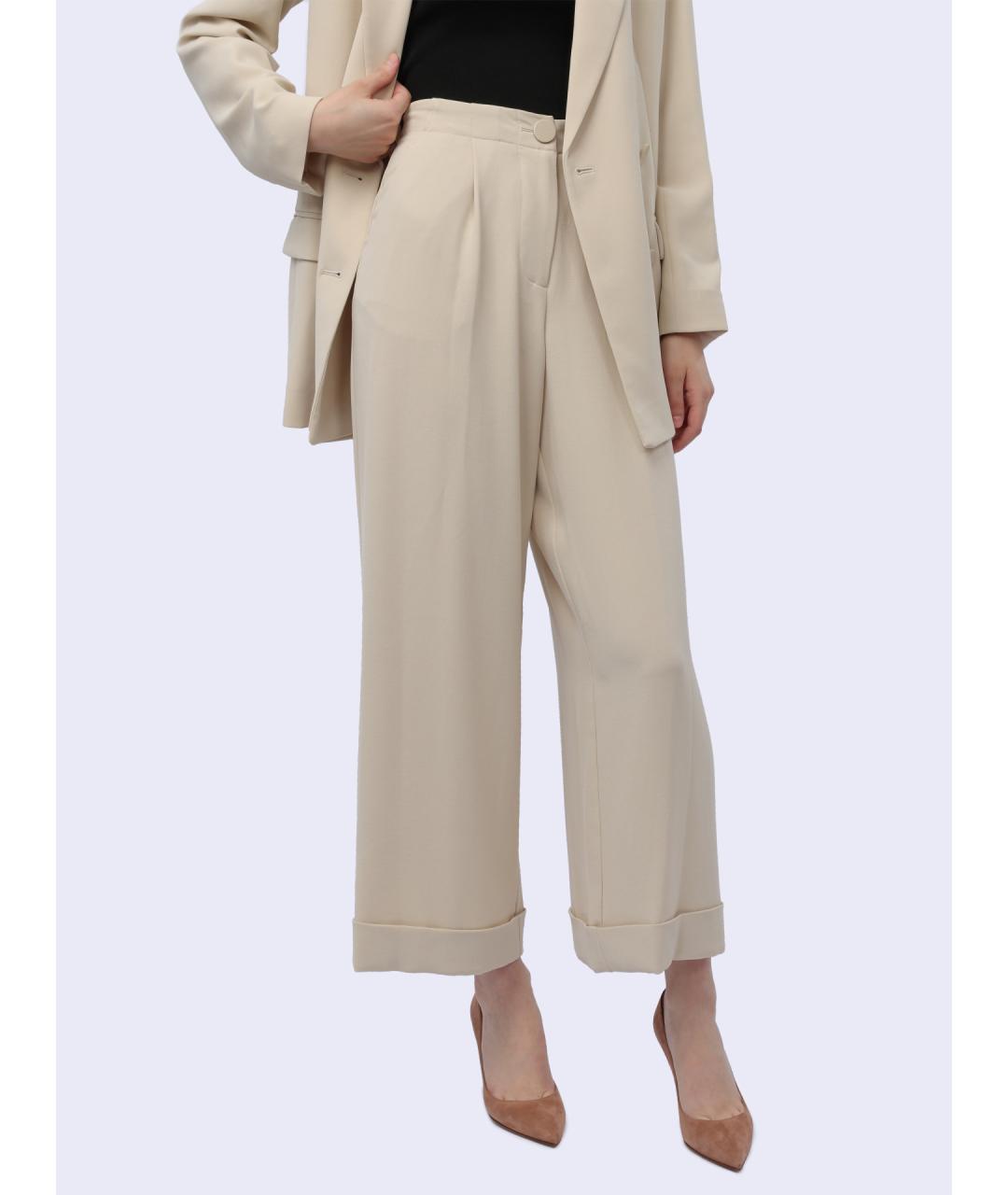 ARMANI EXCHANGE Бежевые прямые брюки, фото 7