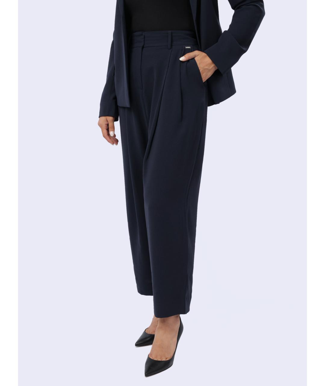 ARMANI EXCHANGE Темно-синие брюки широкие, фото 5