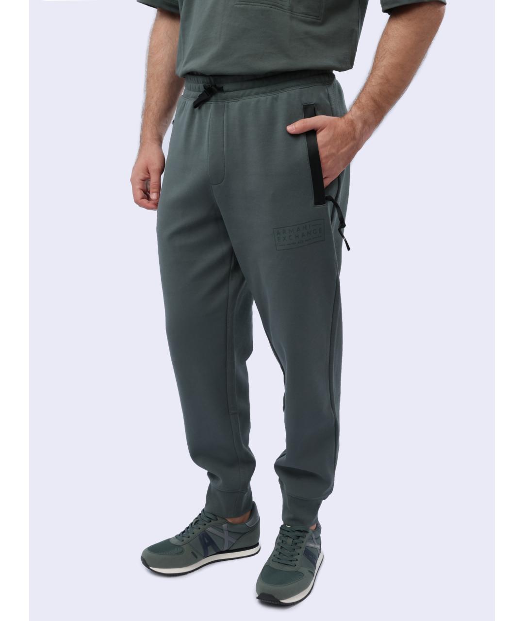 ARMANI EXCHANGE Серые повседневные брюки, фото 4