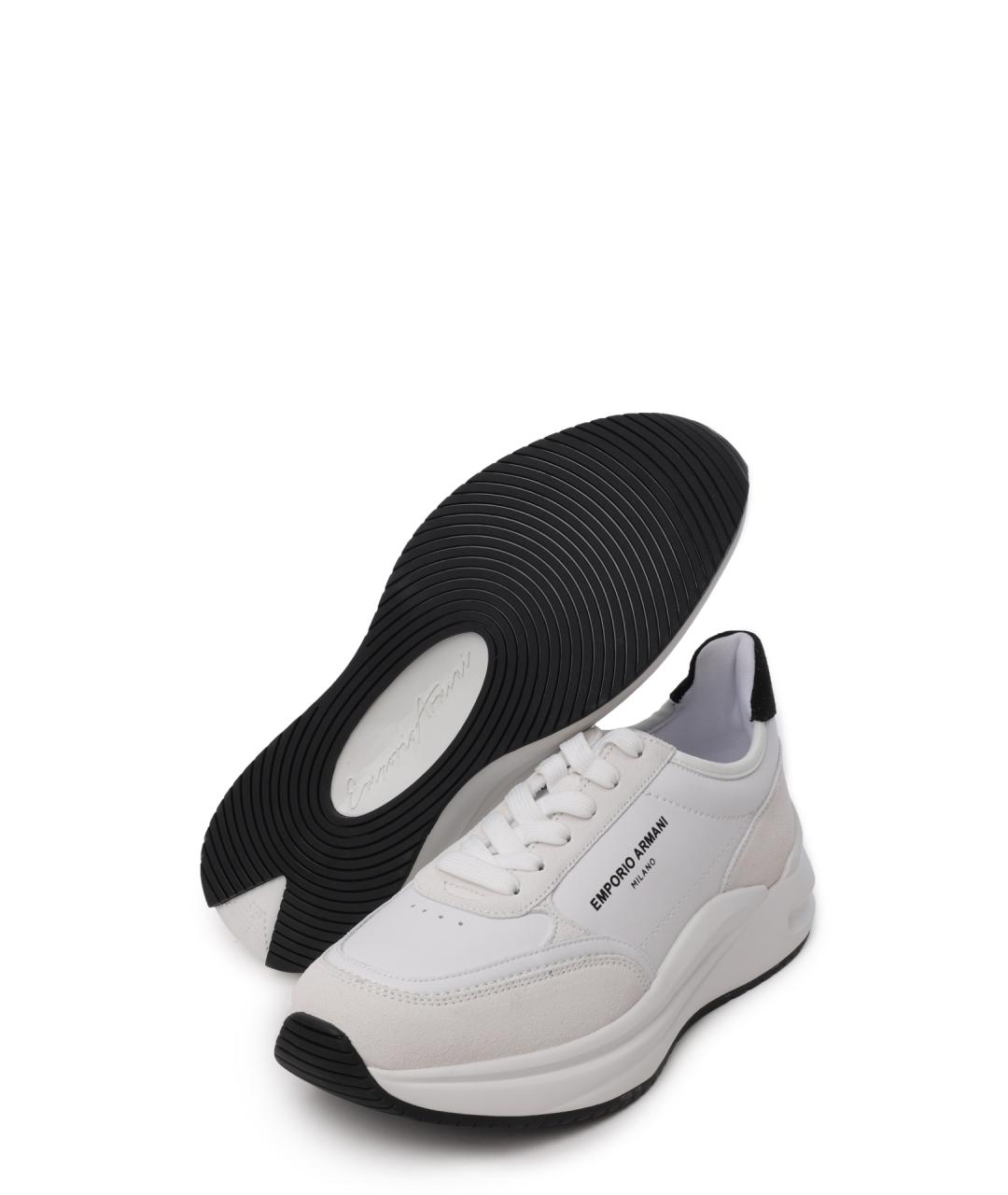 EMPORIO ARMANI Белые кроссовки, фото 4