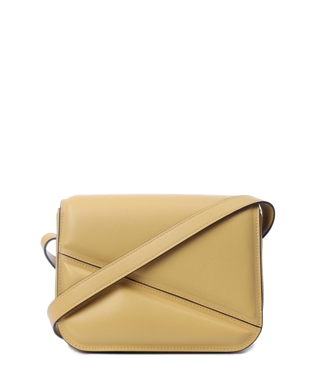 WANDLER Желтая кожаная сумка через плечо, фото 1