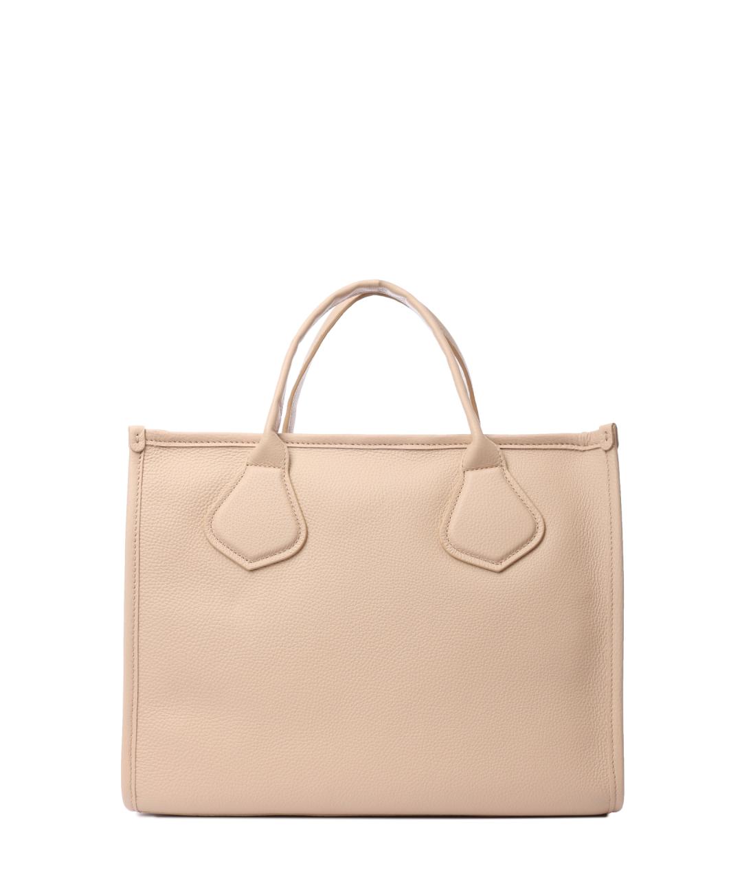 LANCEL Бежевая кожаная сумка тоут, фото 4