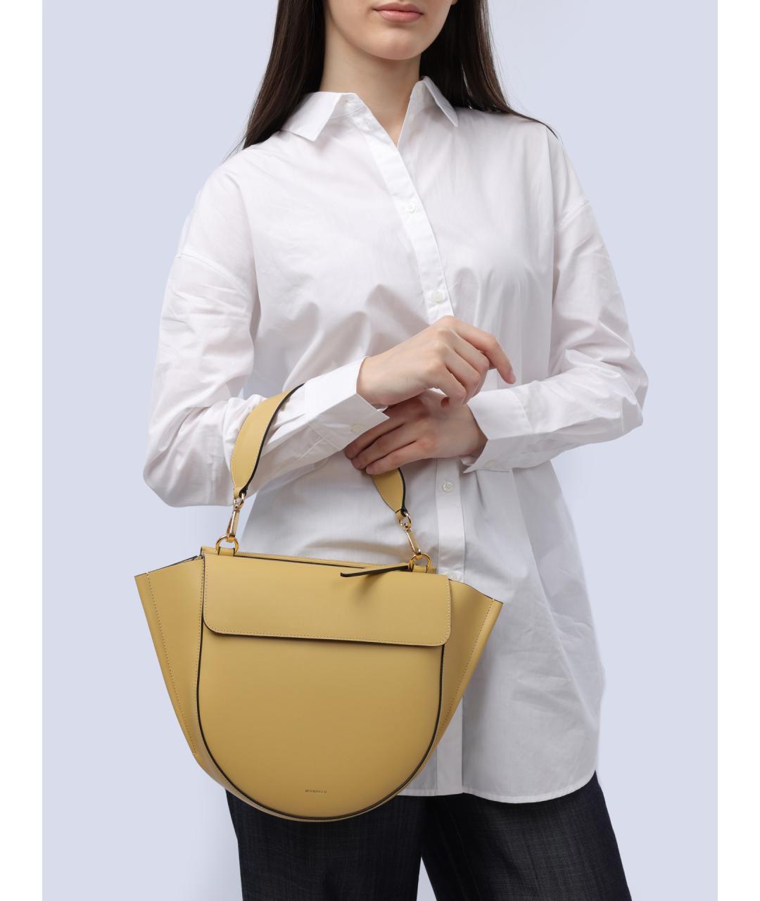 WANDLER Кожаная сумка с короткими ручками, фото 2