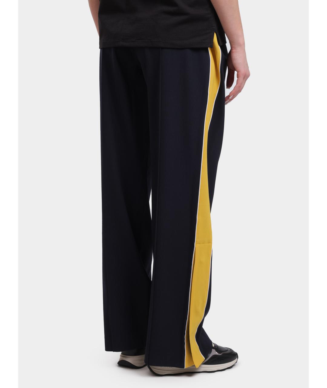 TOMMY HILFIGER Темно-синие шерстяные прямые брюки, фото 5
