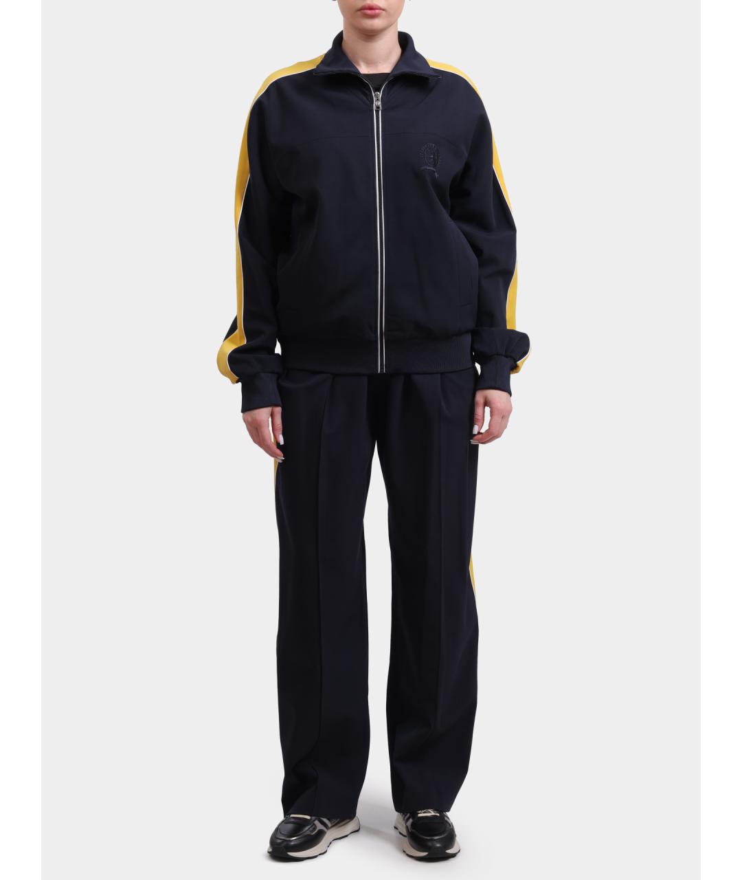 TOMMY HILFIGER Темно-синие шерстяные прямые брюки, фото 2