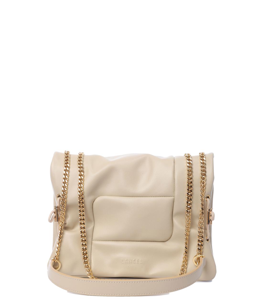 LANCEL Белая сумка через плечо, фото 5