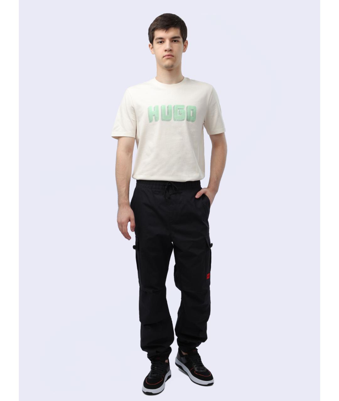 HUGO Черные повседневные брюки, фото 2