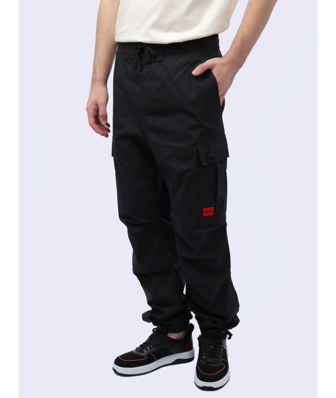 HUGO Черные повседневные брюки, фото 3