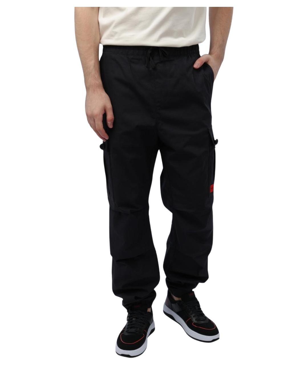 HUGO Черные повседневные брюки, фото 1