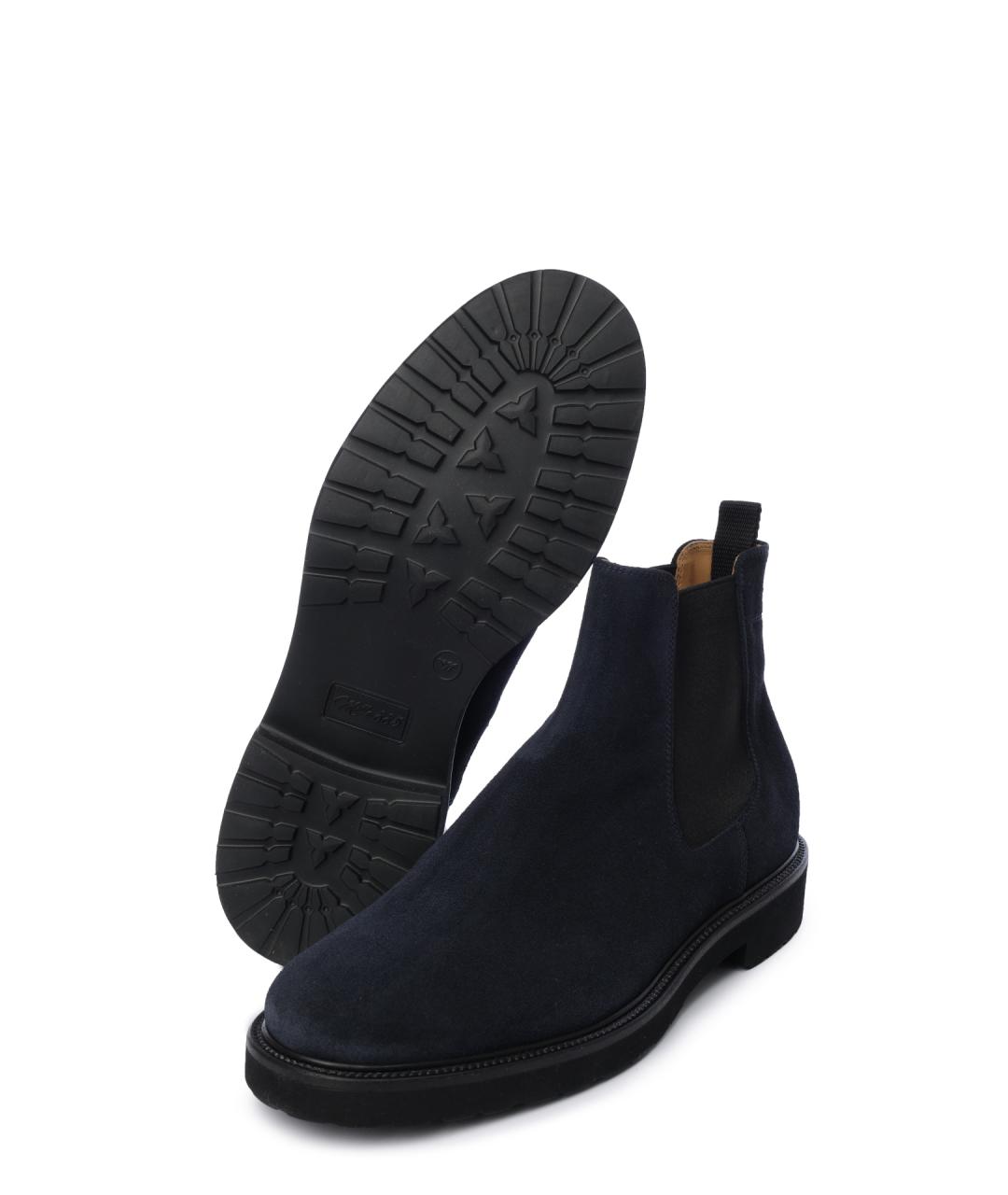 PREMIATA Темно-синие замшевые высокие ботинки, фото 4