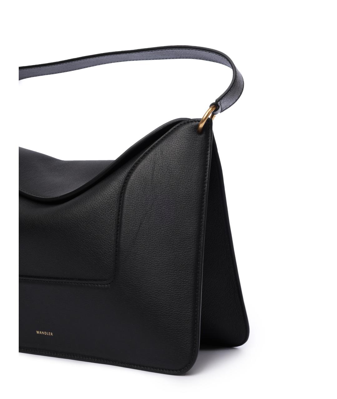 WANDLER Черная кожаная сумка через плечо, фото 5
