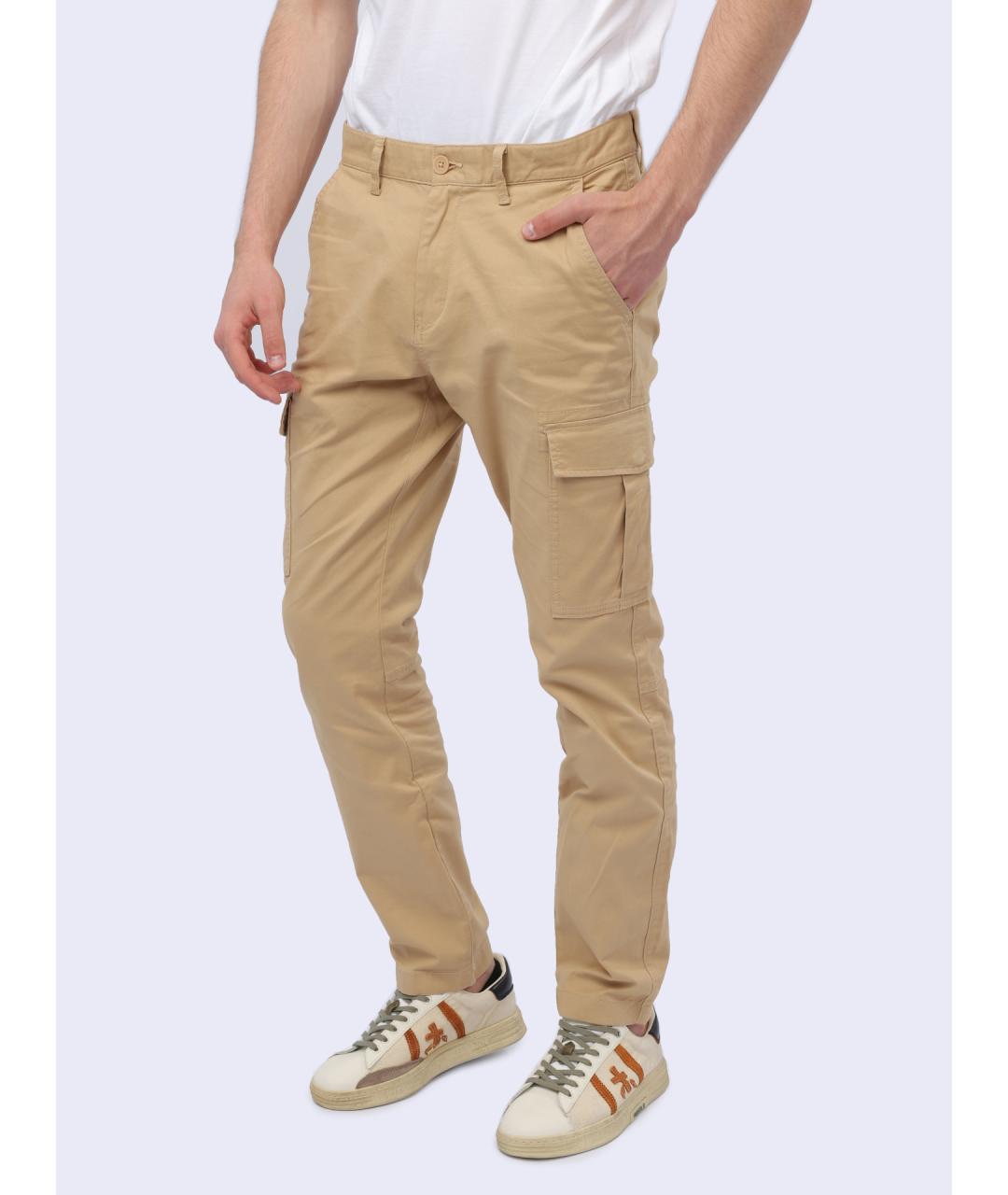 TOMMY HILFIGER Бежевые повседневные брюки, фото 3