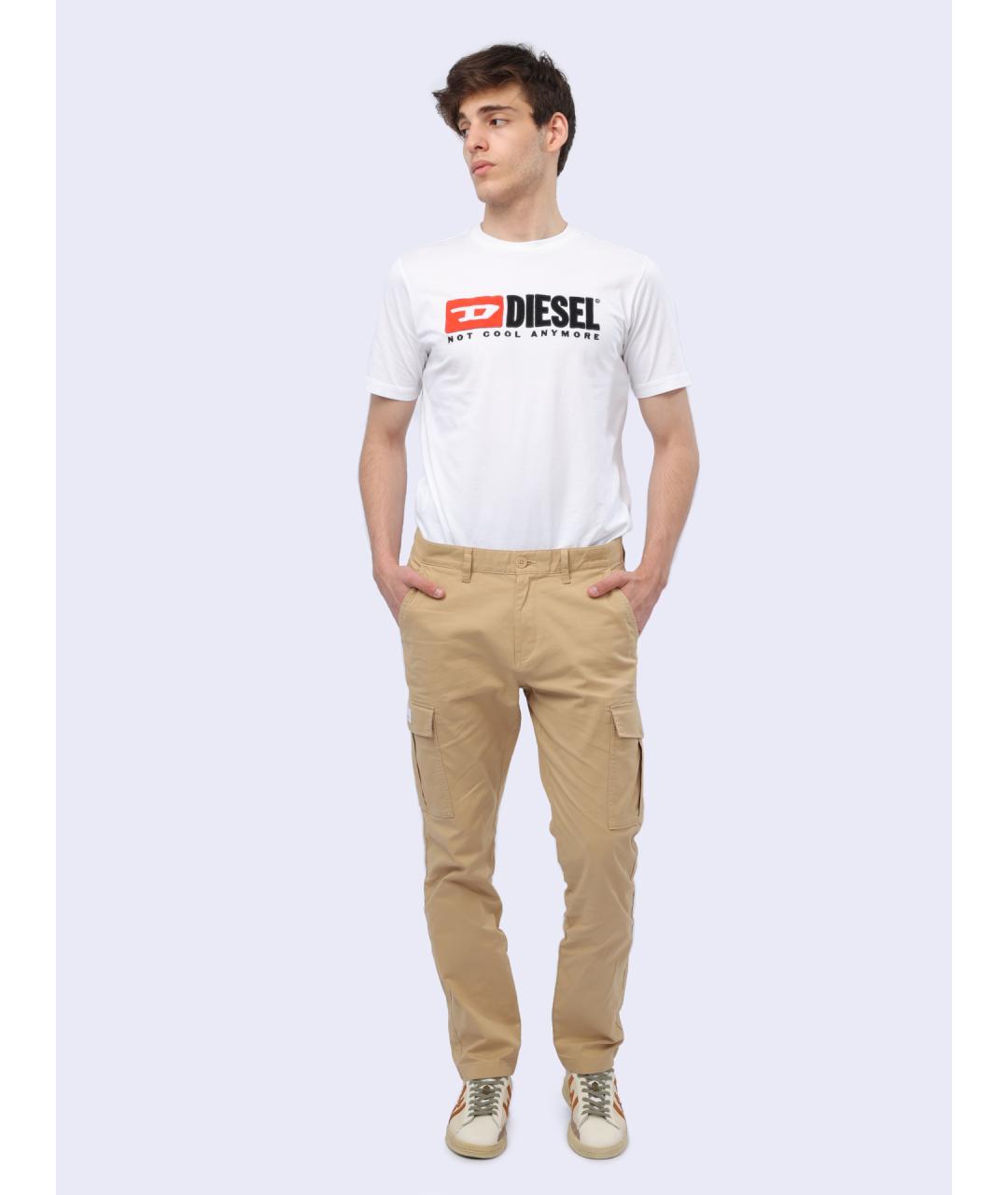 TOMMY HILFIGER Бежевые повседневные брюки, фото 2
