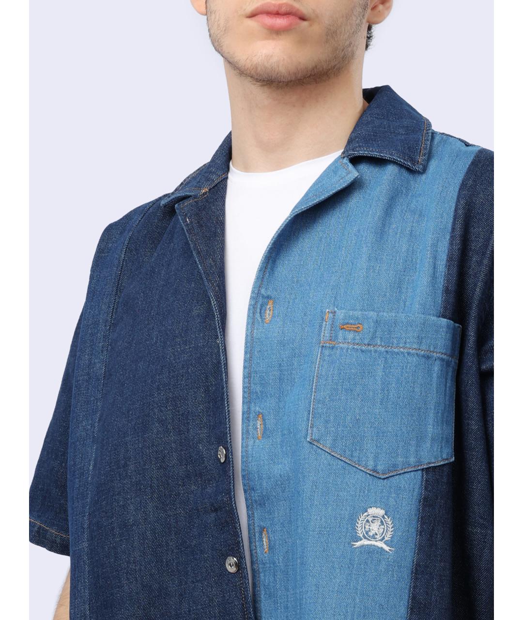 TOMMY HILFIGER Мульти хлопковая кэжуал рубашка, фото 4