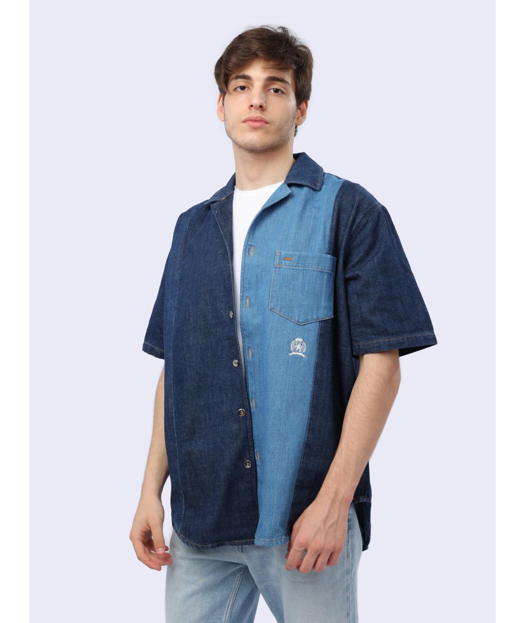 TOMMY HILFIGER Мульти хлопковая кэжуал рубашка, фото 3