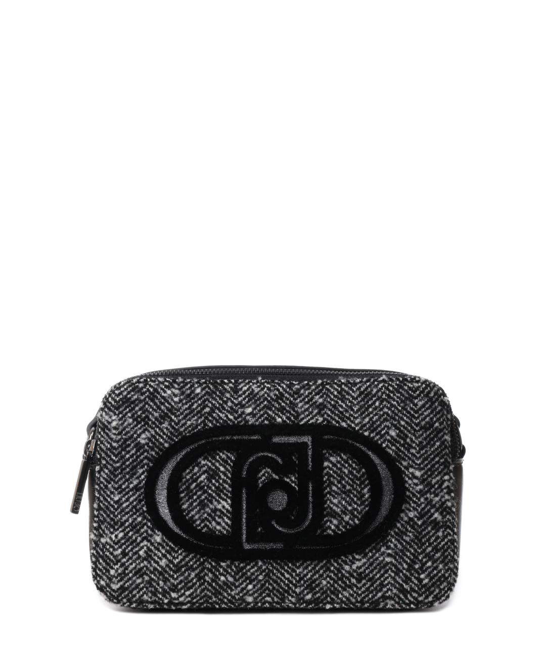 LIU JO Черная тканевая сумка через плечо, фото 1