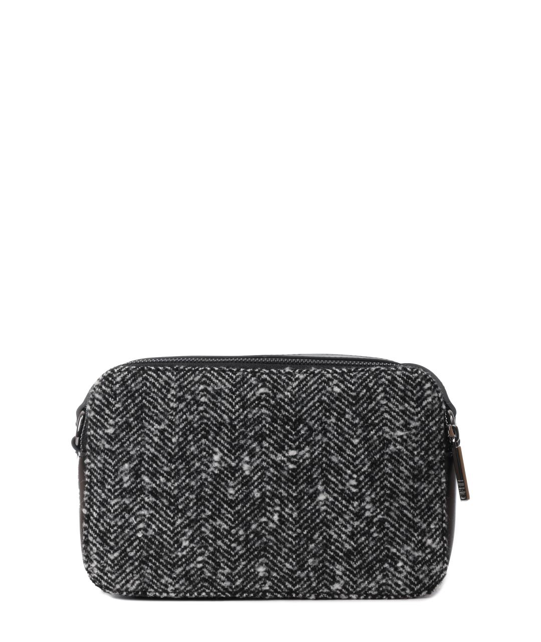 LIU JO Черная тканевая сумка через плечо, фото 3