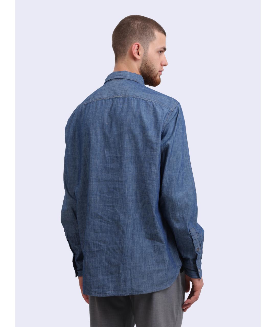 EMPORIO ARMANI Хлопковая кэжуал рубашка, фото 4