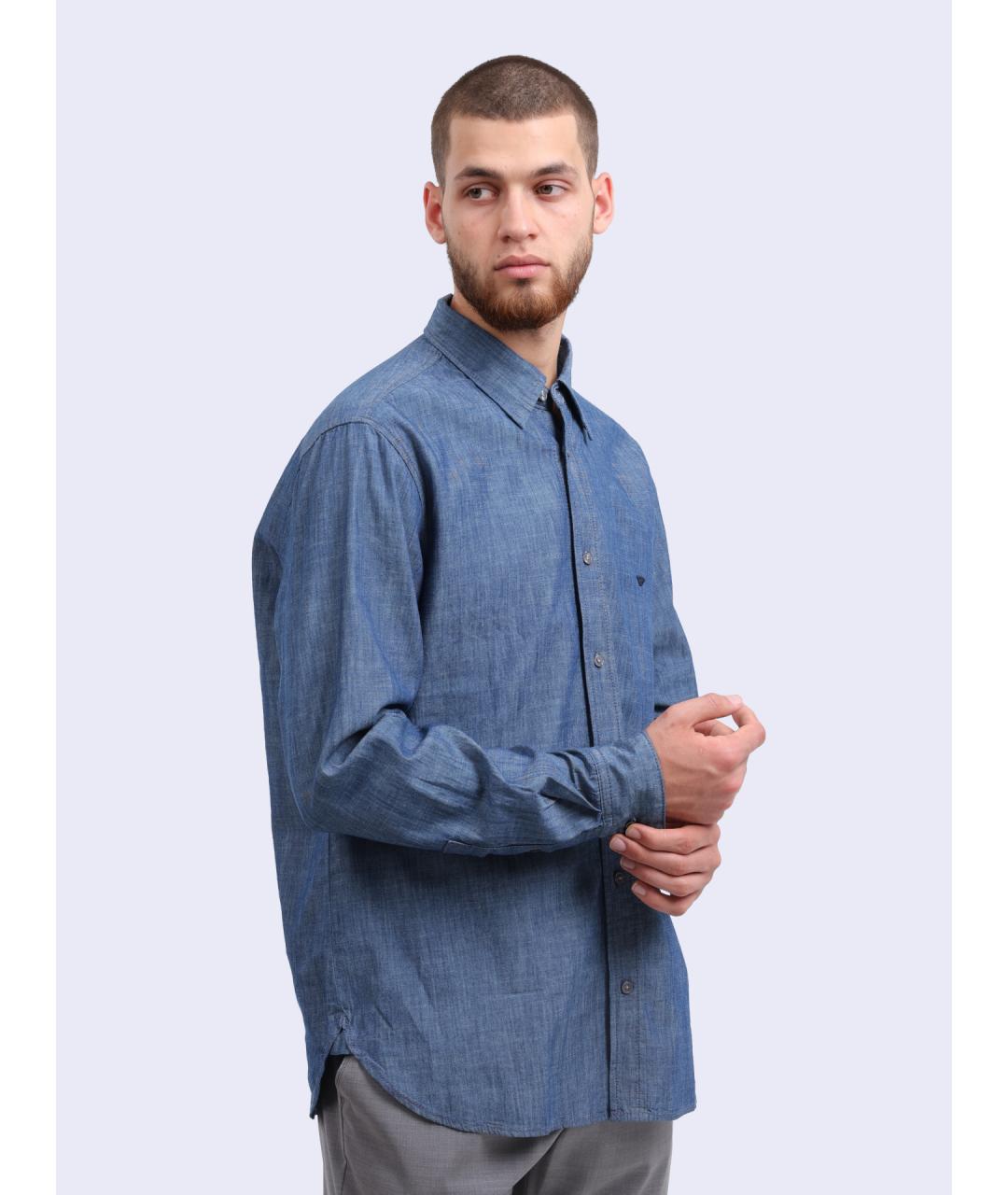 EMPORIO ARMANI Хлопковая кэжуал рубашка, фото 3