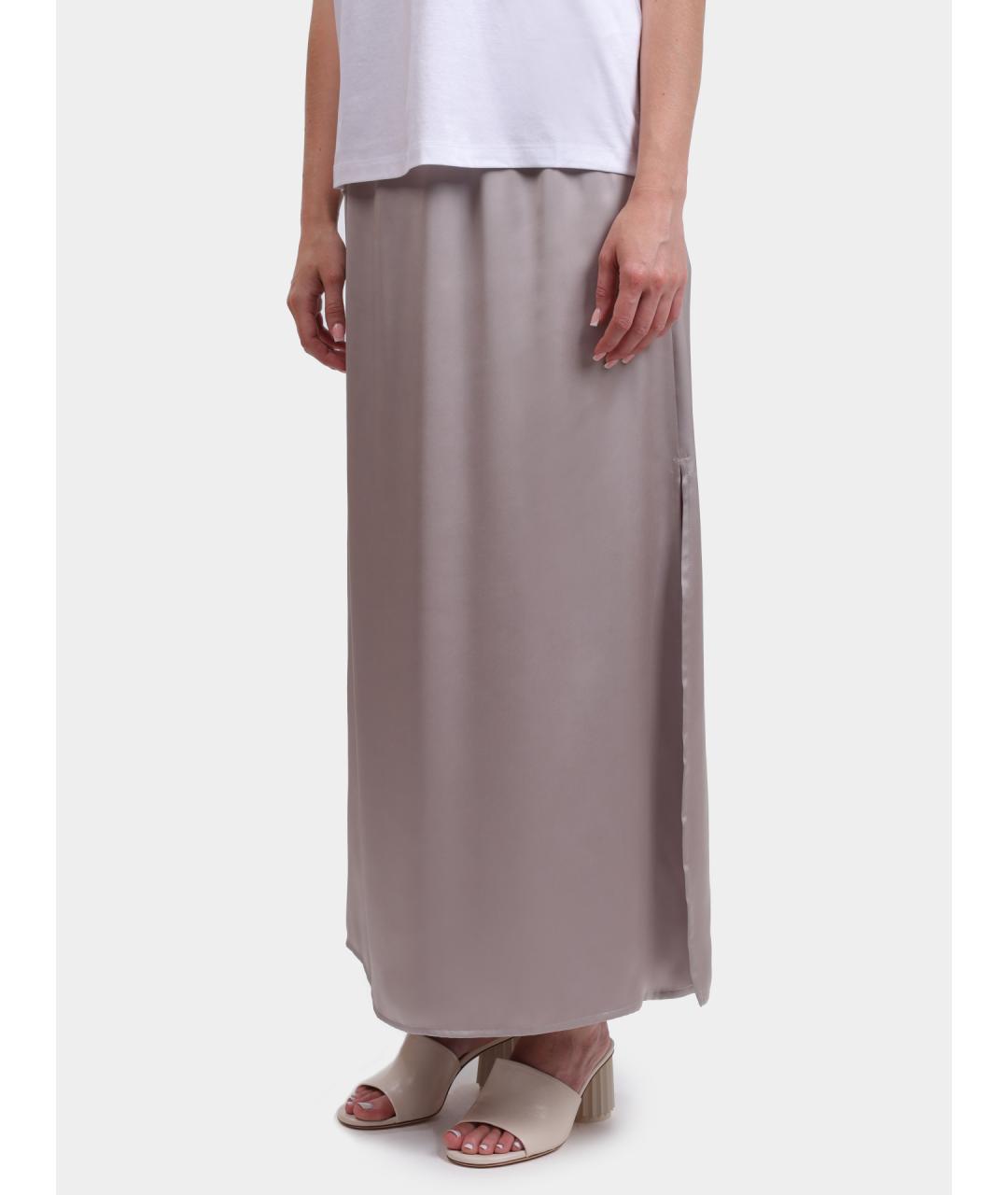 HERNO Бежевая полиэстеровая юбка макси, фото 4
