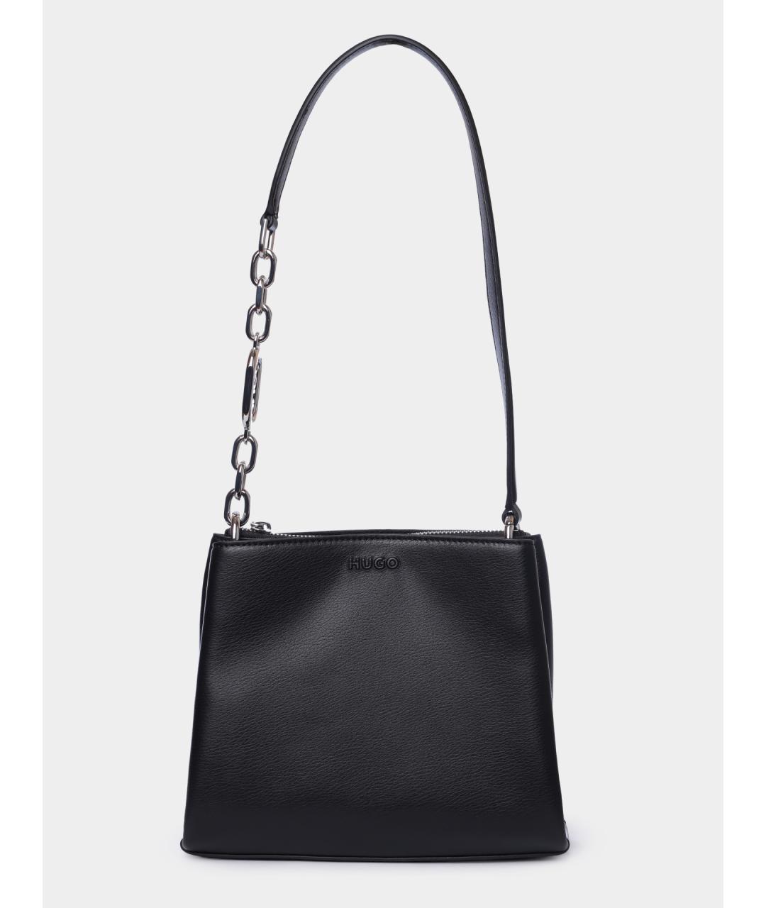 HUGO Черная сумка через плечо, фото 4