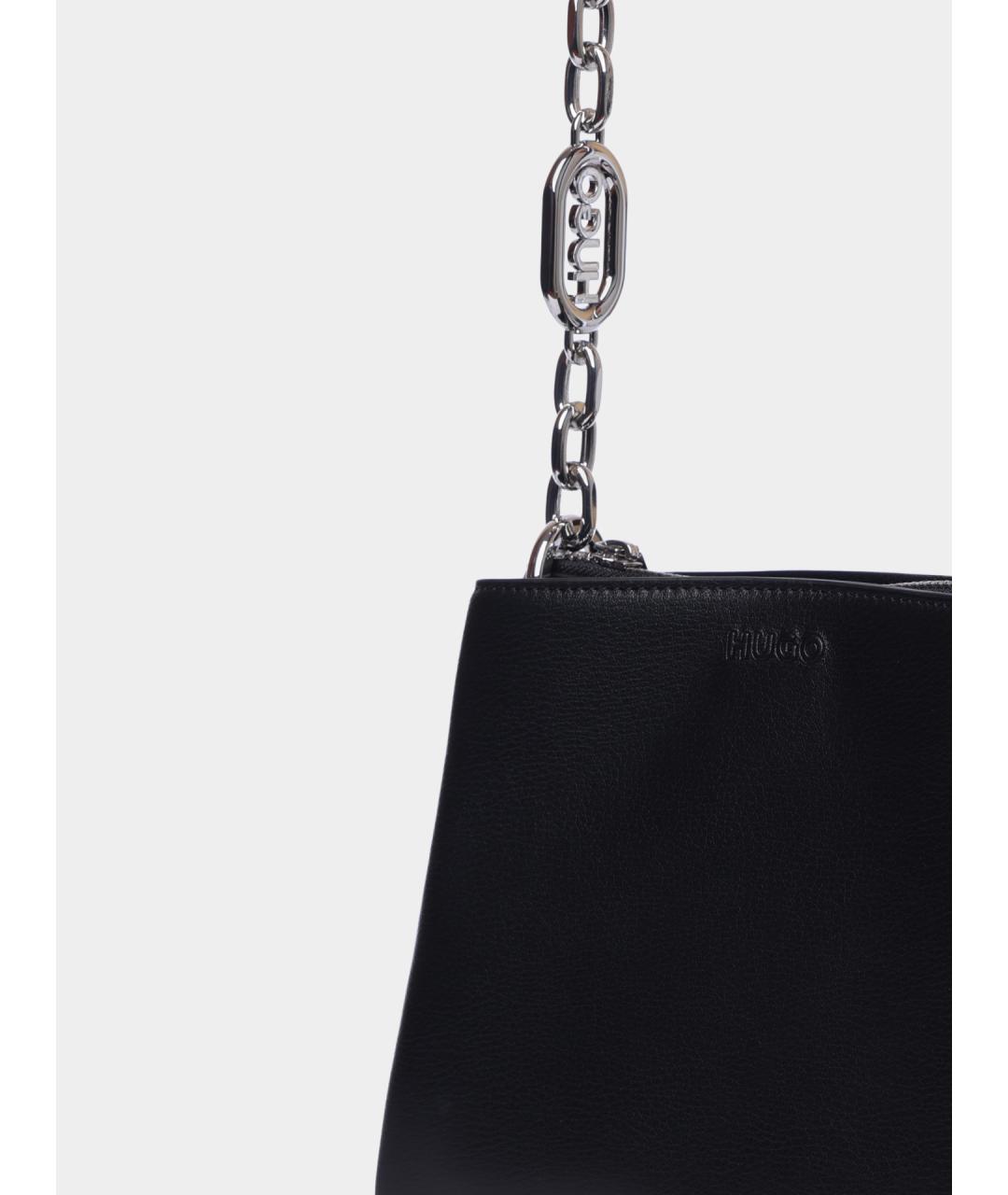 HUGO Черная сумка через плечо, фото 6