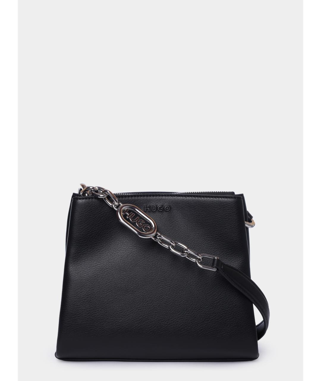 HUGO Черная сумка через плечо, фото 3