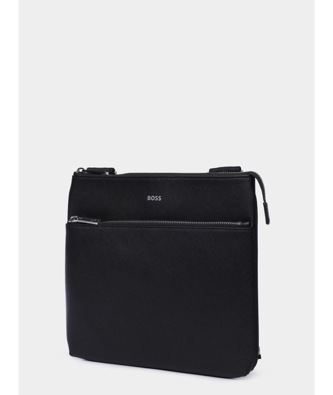 HUGO BOSS Кожаная сумка на плечо, фото 2