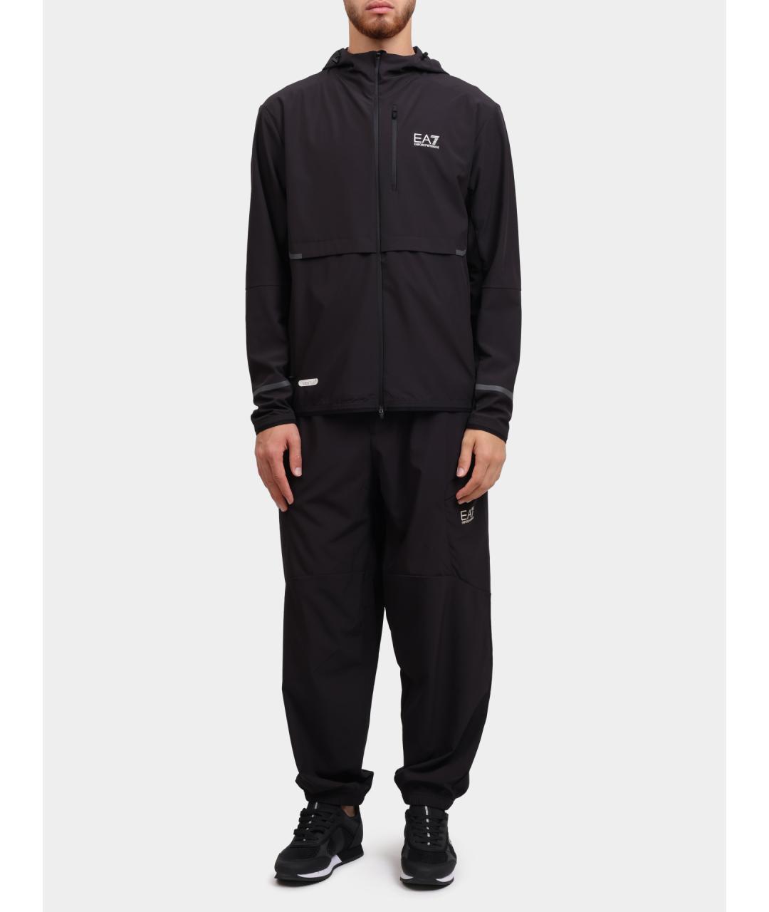 EA7 Черная куртка, фото 2