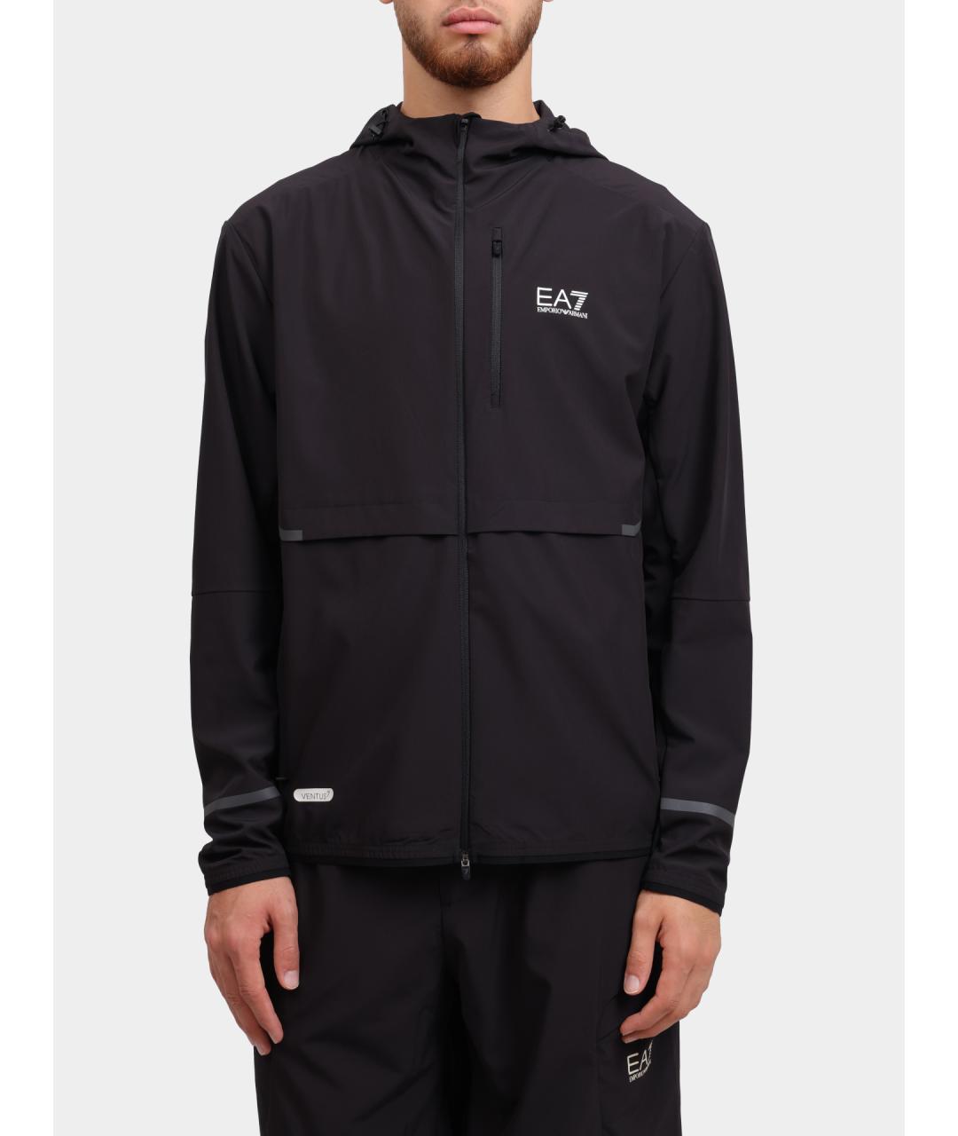 EA7 Черная куртка, фото 6