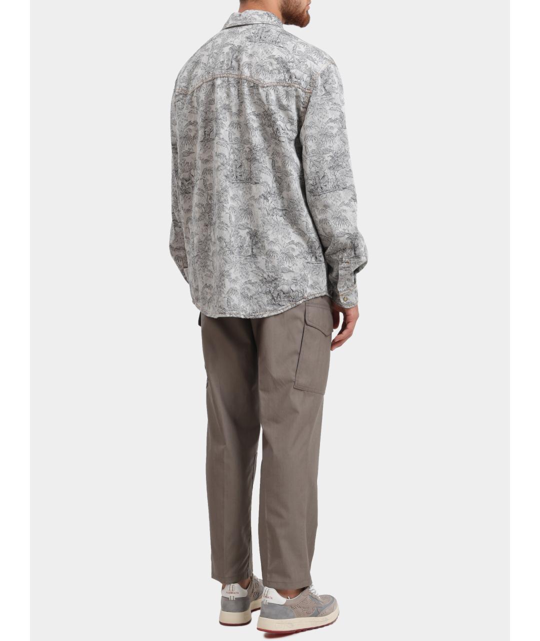 ETRO Серые повседневные брюки, фото 6