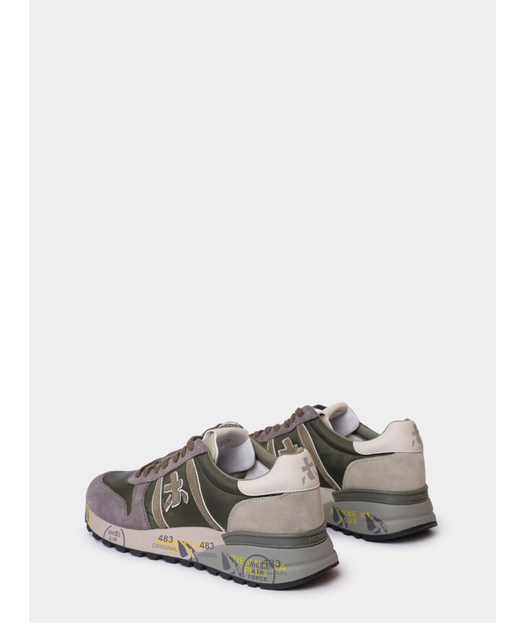 PREMIATA Зеленые низкие кроссовки / кеды, фото 5