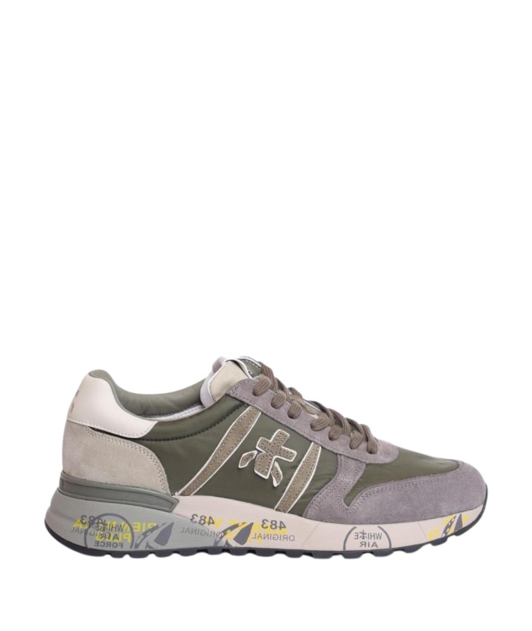 PREMIATA Зеленые низкие кроссовки / кеды, фото 1