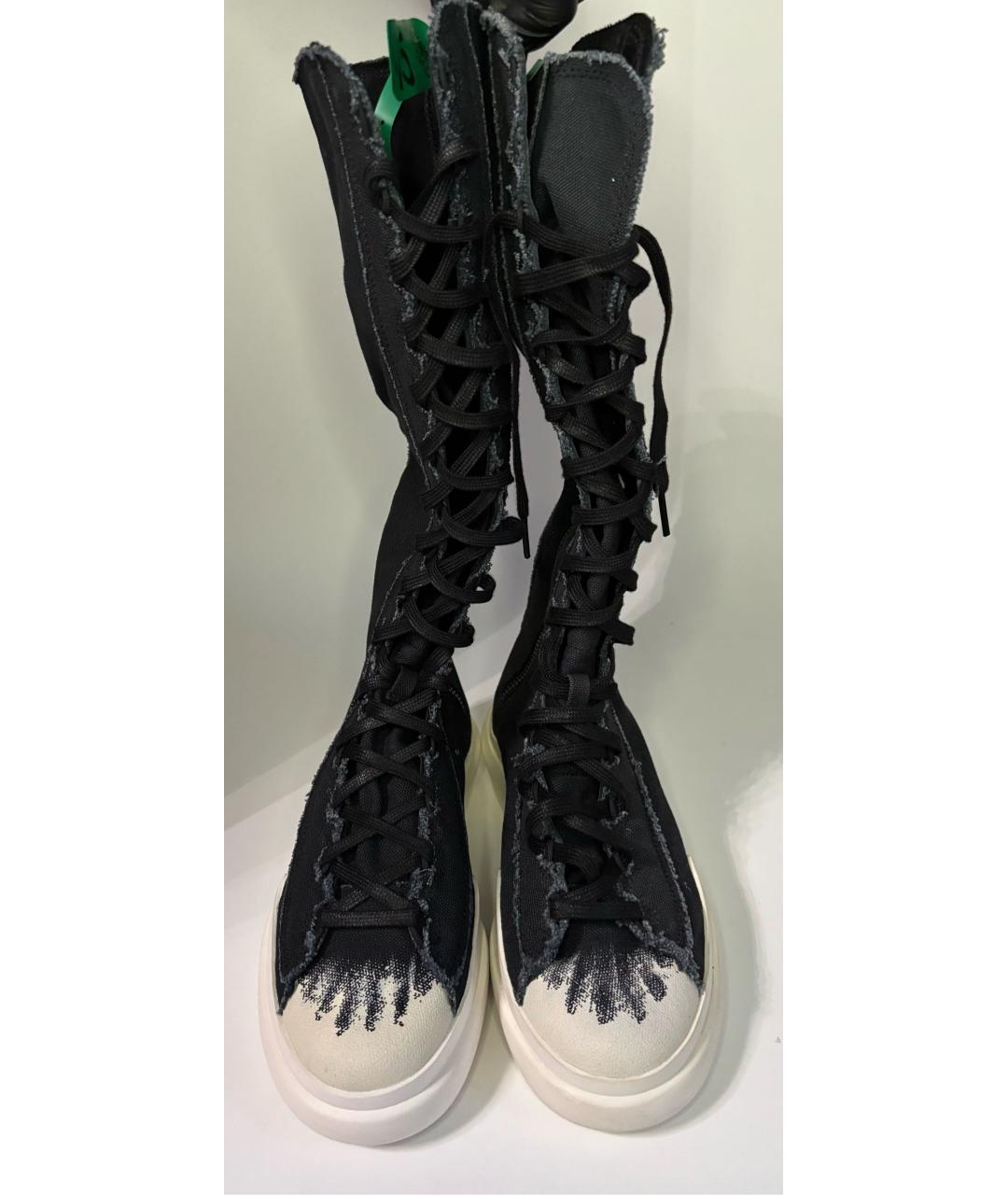 Y-3 Черные текстильные кроссовки, фото 2