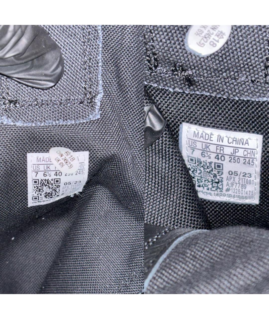 Y-3 Черные текстильные кроссовки, фото 7