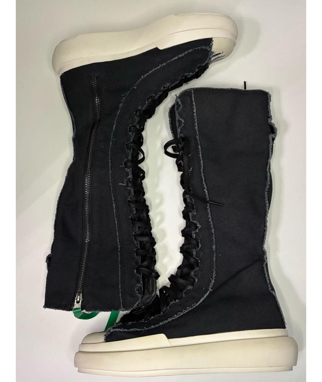 Y-3 Черные текстильные кроссовки, фото 9