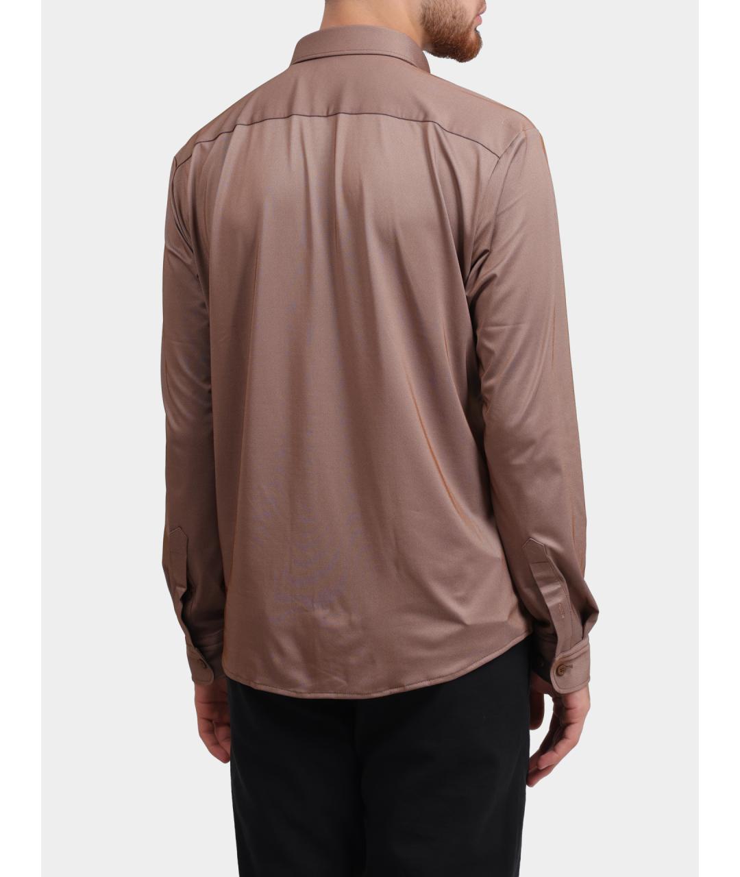HUGO BOSS Коричневая кэжуал рубашка, фото 4