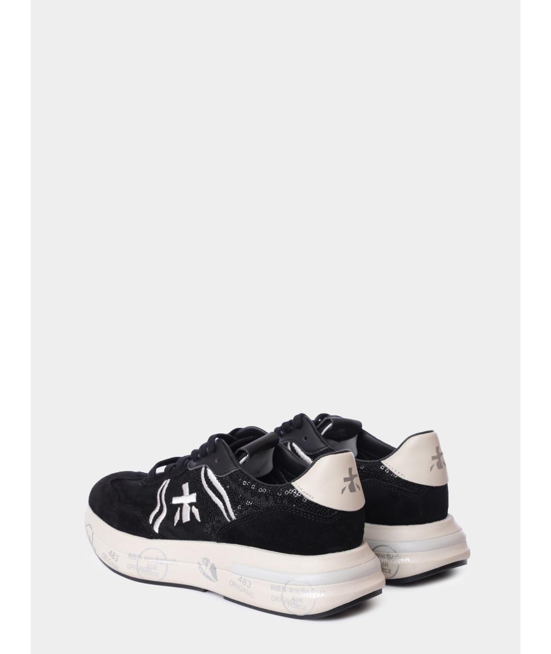 PREMIATA Черные кожаные кроссовки, фото 5