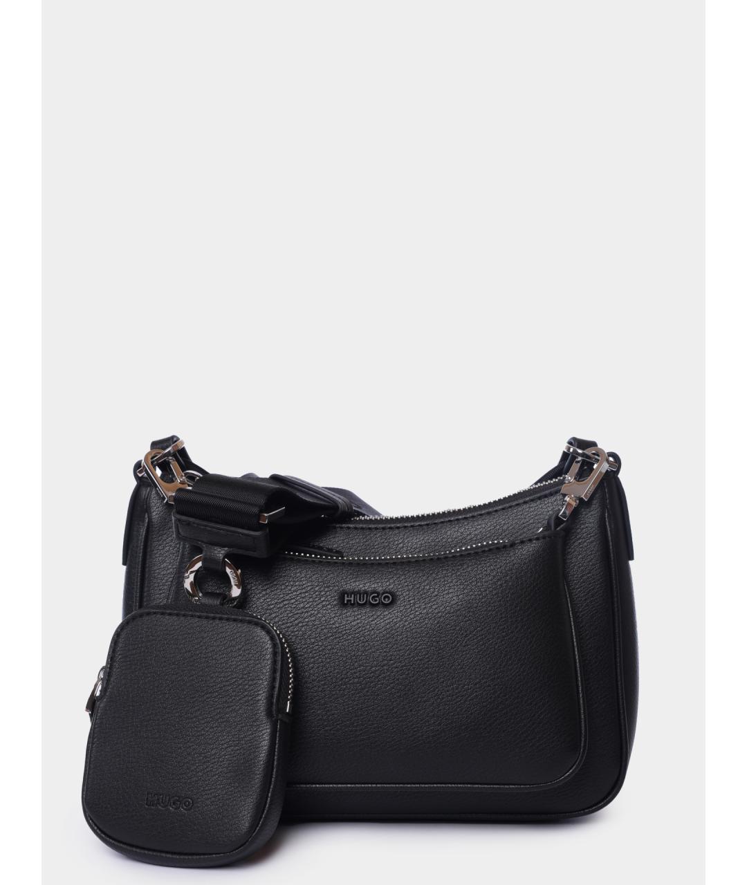 HUGO Черная сумка через плечо, фото 2