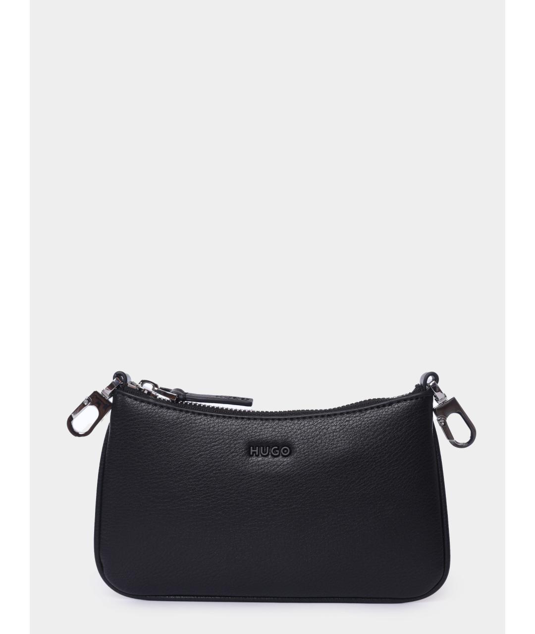 HUGO Черная сумка через плечо, фото 3