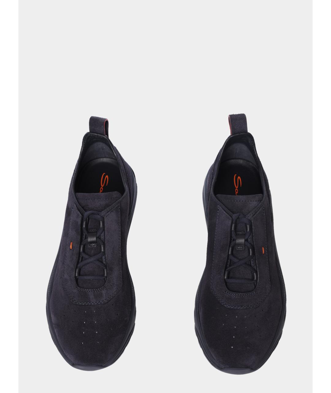 SANTONI Замшевые низкие кроссовки / кеды, фото 3