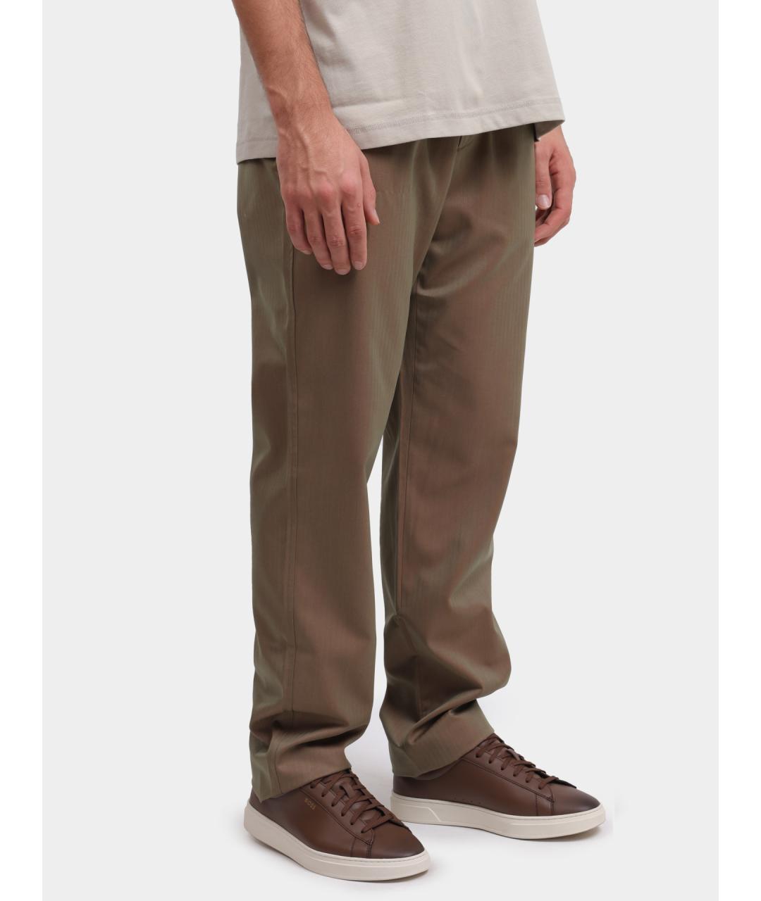 SEASE Коричневые повседневные брюки, фото 3